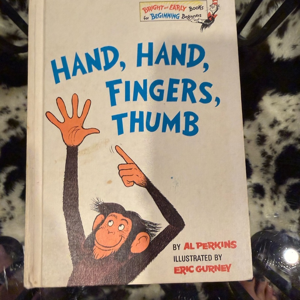 Dr. Seuss Hand, Hand, Fingers, Thumb Book - White and Black